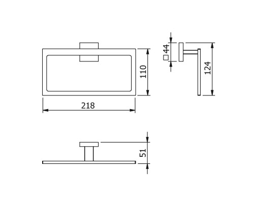 Полотенцедержатель LANGBERGER 21838A