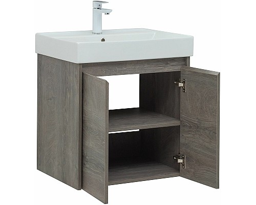 Тумба под раковину Aquanet Nova Lite 60 298848 подвесная Дуб рошелье