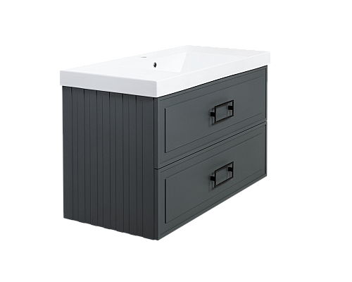 Тумба под раковину La Fenice Cubo Grigio TWIN серый 100