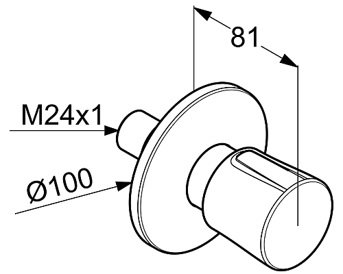 Запорный вентиль Kludi Balance 528150575 Хром