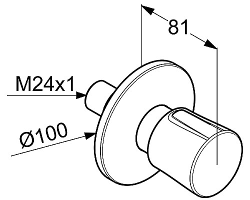 Запорный вентиль Kludi Balance 528150575 Хром