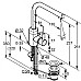Однорычажный смеситель для раковины Kludi Zenta 382940575