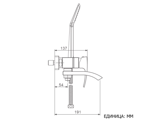Смеситель для ванны Gappo G07 G3207 Хром