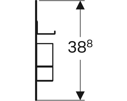 Комплект магнитной доски Geberit Acanto 500.649.01.2 Белый матовый