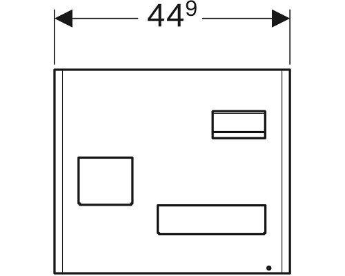Комплект магнитной доски Geberit Acanto 500.649.01.2 Белый матовый