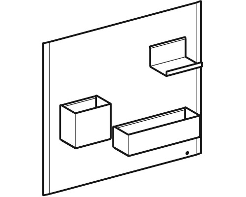Комплект магнитной доски Geberit Acanto 500.649.01.2 Белый матовый