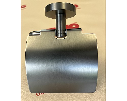 Держатель туалетной бумаги Timo Saona 13042/18 с крышкой Черное золото