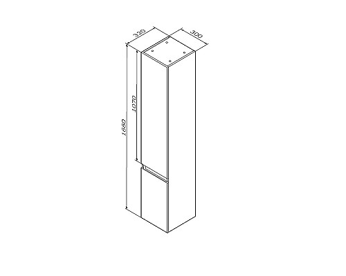 Шкаф пенал AM.PM X-Joy 30 M85ACHR0306BM подвесной Черный матовый Шкаф пенал AM.PM X-Joy 30 M85ACHR0306BM подвесной Черный матовый