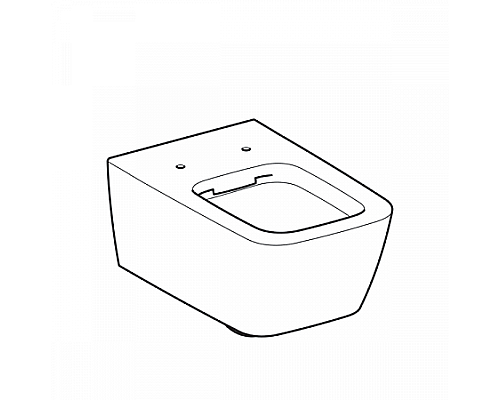 Унитаз подвесной Geberit Icon Square безободковый глубина 540 мм