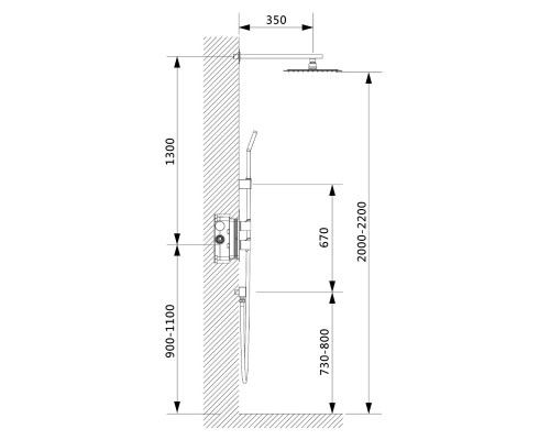 Душевая система встроенная с термостатом Timo Petruma SX-5059/00SM хром