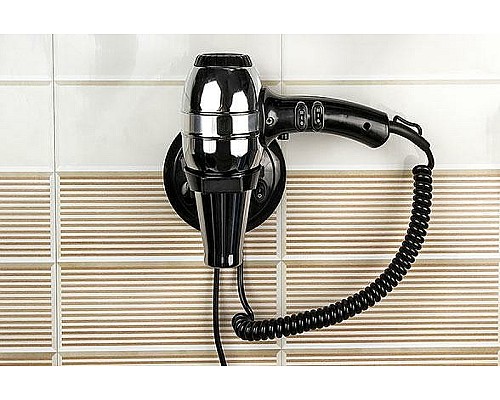 Фен настенный Nofer Hotel Line 02057.B Черный Металлик