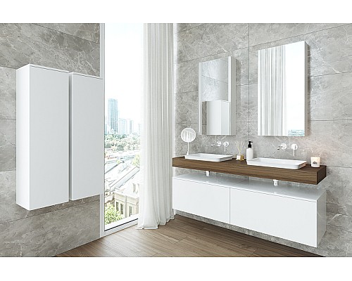 Зеркальный шкаф Velvex Unique Unit 47 zsUNI.47.H95-211 подвесной Белый матовый