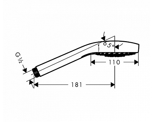 Душевая лейка Hansgrohe Croma 110 Select S Multi 26800400