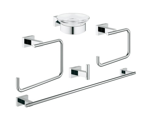 Набор аксессуаров для ванной Grohe Essentials Cube 40758001 Хром