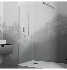 Душевая перегородка RGW Walk In WA-001 100 351000110-11 профиль Хром стекло прозрачное