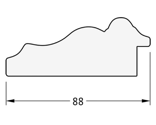 Зеркало Evoform Exclusive 116х56 BY 1247 с фацетом в багетной раме - Римское серебро 88 мм