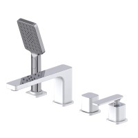 Смеситель для ванны с душем врезной Timo Torne 4330/00-16Y хром-белый