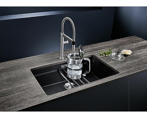 Кухонная мойка Blanco Etagon 700-U Silgranit 525168 Темная скала