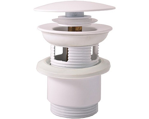 Донный клапан Rav Slezak MD0784B click-clack Белый