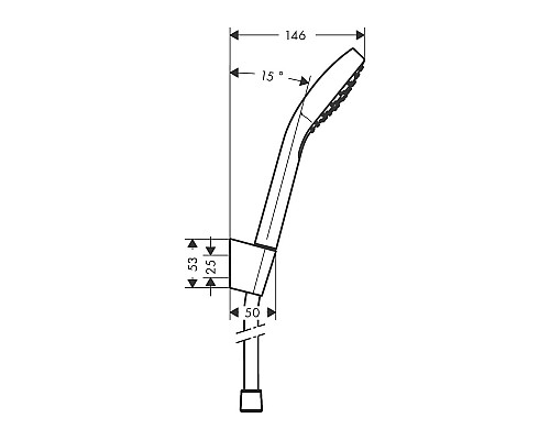 Душевая лейка Hansgrohe Croma Select S хром 26420400
