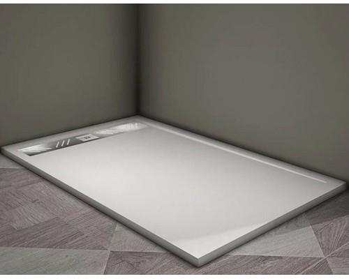 Душевой поддон из искусственного камня Veconi Tezeo 140x90 Белый