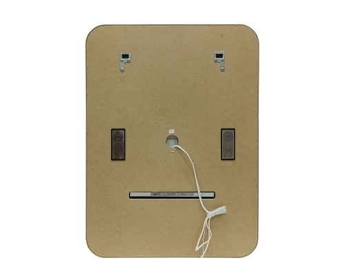 Зеркало Art&Max Genova AM-Gen-600-800-S-F-Т с подсветкой с сенсорным выключателем Черное