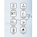 Полукруглая душевая кабина Ravak Blix 3B240C40ZG 80 блестящий виноградный