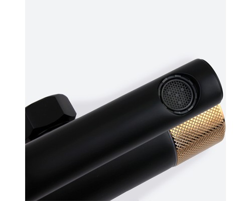 Душевая система Bronze de Luxe Avantgarde 2039RGB Черная Розовое золото