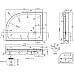 Акриловый поддон для душа Azario 120х90 P2912 R Белый