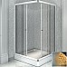 Душевой уголок Radomir 110x90 L 1-03-1-1-0-1221 с поддоном профиль Белый стекло матовое