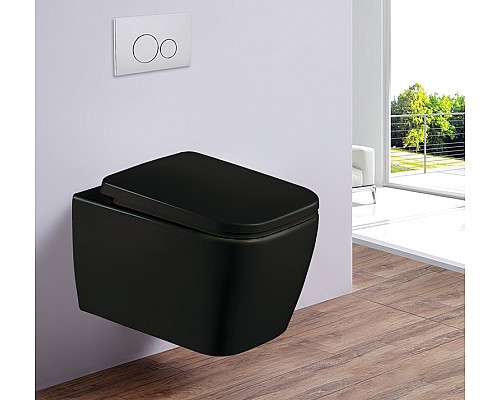 Унитаз подвесной ESBANO TIRON-C Matt Black ESUPTIROCBM 485x345x350