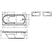 Прямоугольная ванна Riho Columbia 175x80 BA0400500000000