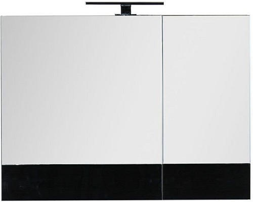 Зеркало-шкаф Aquanet Верона 90 черный