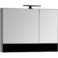 Зеркало-шкаф Aquanet Верона 90 черный