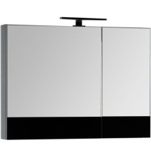 Зеркало-шкаф Aquanet Верона 90 черный