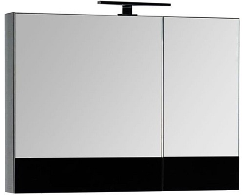 Зеркало-шкаф Aquanet Верона 90 черный