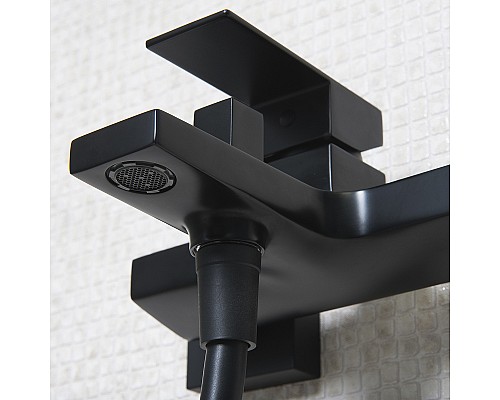 Смеситель для ванны WasserKRAFT Abens 2001 Чёрный матовый