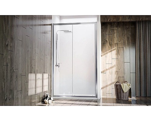 Душевая дверь Veconi Vianno VN-72 110 VN72-110-01-C4 профиль Хром стекло прозрачное