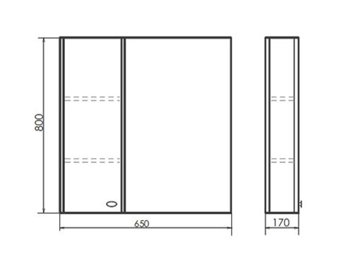 Зеркальный шкаф Comforty Неаполь 65 00004148728 Белый глянец