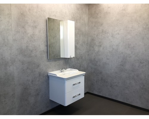 Зеркальный шкаф Comforty Неаполь 65 00004148728 Белый глянец