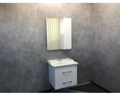 Зеркальный шкаф Comforty Неаполь 65 00004148728 Белый глянец