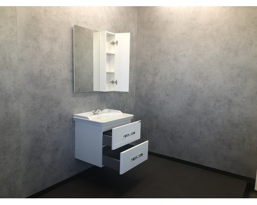 Зеркальный шкаф Comforty Неаполь 65 00004148728 Белый глянец