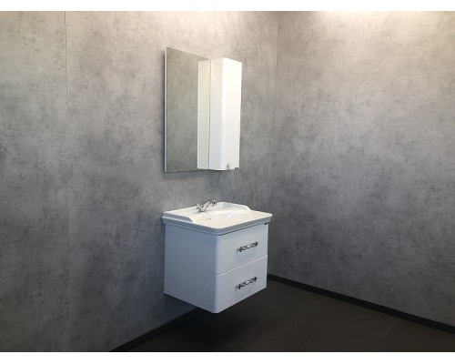 Зеркальный шкаф Comforty Неаполь 65 00004148728 Белый глянец