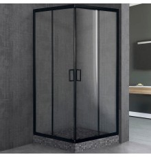 Душевой уголок Royal Bath HPD 90х80 профиль Черный стекло прозрачное