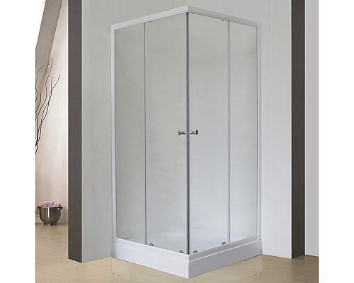 Душевой уголок Royal Bath HPD 85х80 RB8085HPD-C без поддона профиль Белый стекло матовое