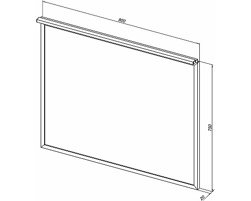 Зеркало Allen Brau Priority 90 1.31016.BB с подсветкой Черный браш