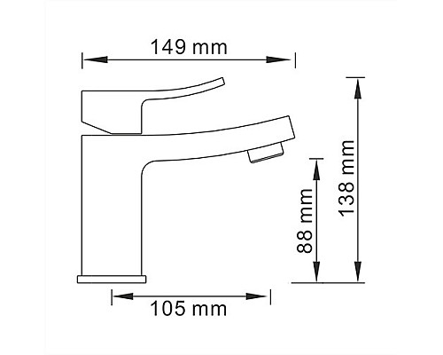 Смеситель для умывальника WasserKRAFT 1603