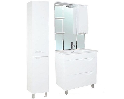 Шкаф пенал Bellezza Эйфория 35 L 4629104002015 Белый