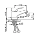 Смеситель для раковины Frap H28 Хром