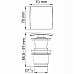 Донный клапан WasserKRAFT Glan A166 click-clack Черный глянец
